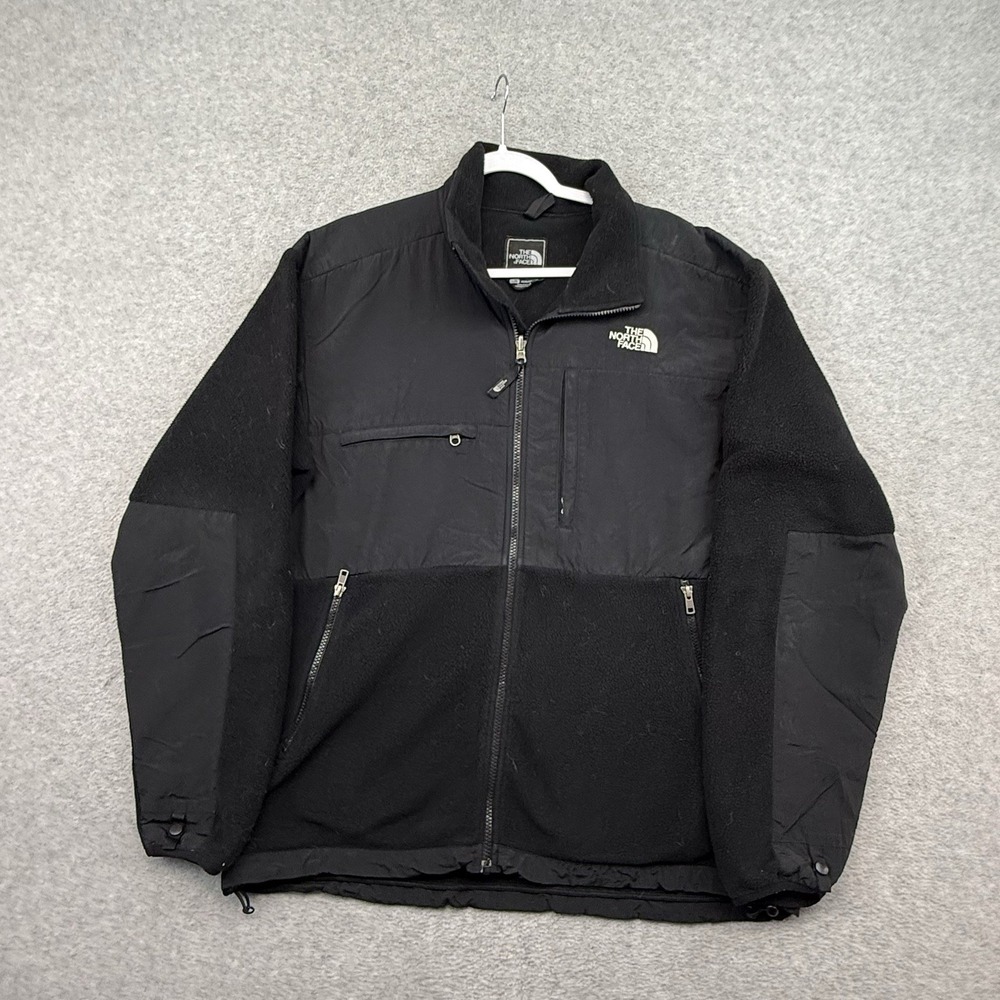 The North Face Denali Fleece Jacket Men L Polartec Black Full Zip Outdoor Hiking